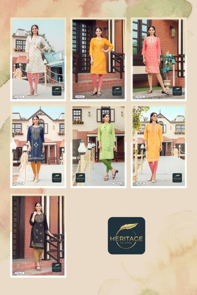 KIMAYA 2 Latest Designer Fancy Ethnic Wear Rayon Kurti Collection